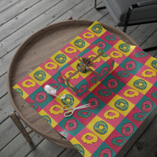 Load image into Gallery viewer, 30" x 36" Wrapping Paper — Bright Donut Pop Art Patterned Gift Wrap