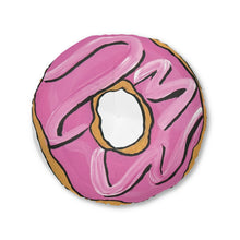 Load image into Gallery viewer, 30" x 30" Round Tufted Pink Frosted Floor Pillow
