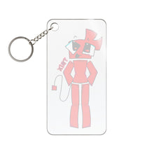 Load image into Gallery viewer, "Trix" Red Cartoon Fox Keychain Charm — 1.18 x 2.36
