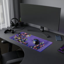 Load image into Gallery viewer, 23.6" x 11.8" LED Gaming Mouse Pad — Purple Abstract RGB Desk Mat
