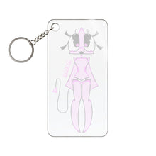 Load image into Gallery viewer, "Belle" Pink Cartoon Keychain Charm – 1.18 x 2.36 -Cute Anime-Style Character Keyring
