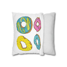 Load image into Gallery viewer, Colorful Iced Donut Pattern 14" Pillow Cover
