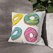 Load image into Gallery viewer, Colorful Iced Donut Pattern 14" Pillow Cover
