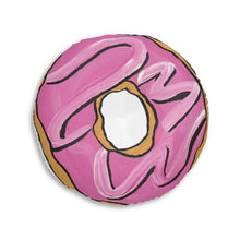 Load image into Gallery viewer, 30" x 30" Round Tufted Pink Frosted Floor Pillow
