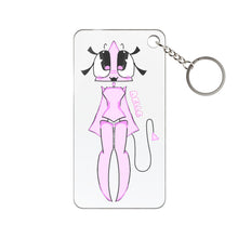 Load image into Gallery viewer, "Belle" Pink Cartoon Keychain Charm – 1.18 x 2.36 -Cute Anime-Style Character Keyring
