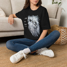 Load image into Gallery viewer, Lion Portrait T‑Shirt_Unisex_Gray Mane Graphic Tee
